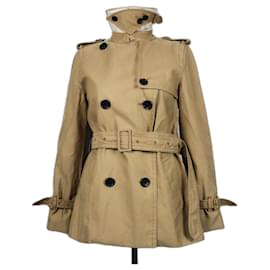 Coach Brown Cotton Polyester Coat Brown
