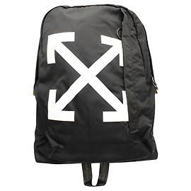 Off White Arrow Backpack in Black Black