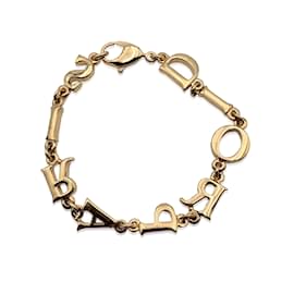 Christian Dior-bracelet lettre vintage or épeler Dior Paris-Doré