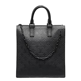 Louis Vuitton-Louis Vuitton Monogram Empreinte Sac Plat Messenger Bolso bandolera de cuero M55924 en buen estado-Negro