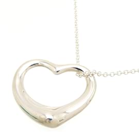 Autre Marque-Silver Open Heart Necklace-Silvery