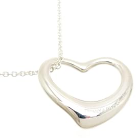 Autre Marque-Silver Open Heart Necklace-Silvery