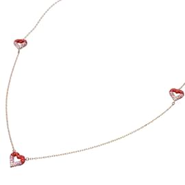 Louis Vuitton-LV & V Strass Necklace M68160-Pink