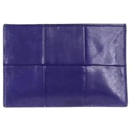 Bottega Veneta-Purple intrecciato leather wallet-Purple