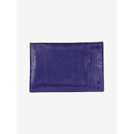 Bottega Veneta-Purple intrecciato leather wallet-Purple