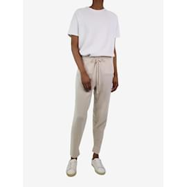 Autre Marque-Pantalon de jogging en cachemire crème - taille XS-Écru