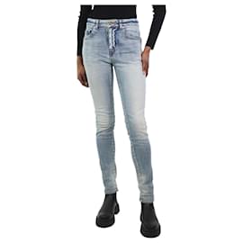 Saint Laurent-Blue washed slim-leg jeans - size W27-Blue
