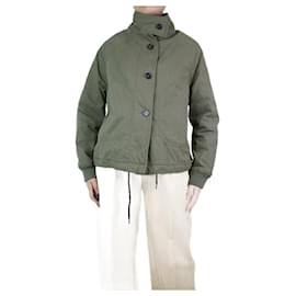 Autre Marque-Grüne Jacke mit Stehkragen und Knöpfen – Größe S-Grün