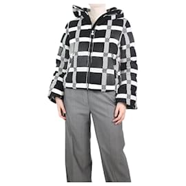 Autre Marque-Black and white checkered wool-blend jacket - size S-Black