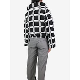 Autre Marque-Schwarz-weiß karierte Jacke aus Wollmischung – Größe S-Schwarz