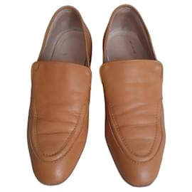 Mocassins Christian Dior em pele de cordeiro camel Camelo