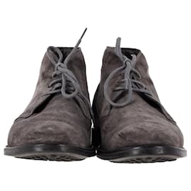 Tod's-Botas safari Tod's en ante gris-Gris