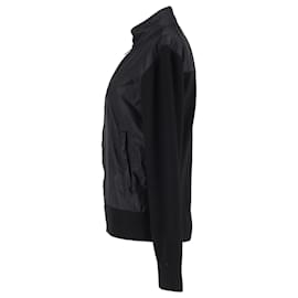 Prada-Prada Softshell Panel Zip-Front Jacket in Black Polyester-Black
