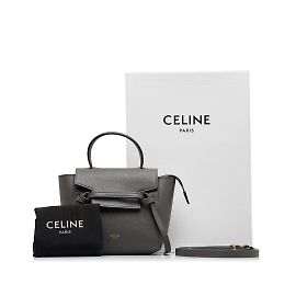 Céline Pico-Gürteltasche aus Leder 194263ZVA Grau