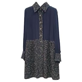 Chanel-Vestido de tweed chanel-Multicor