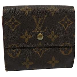 Louis Vuitton-LOUIS VUITTON Monogram Porte Monnaie Bier Cartes Crdit Wallet M61652 EP de autenticación2466-Monograma