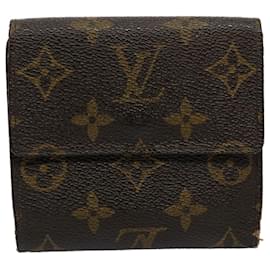 Louis Vuitton-Carteira LOUIS VUITTON Monogram Porte Monnaie Bier Cartes Crdit M61652 Ep de autenticação2466-Monograma