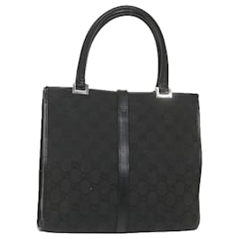 Gucci-Borsa a mano Jackie in tela GG GUCCI nera 002 1065 Auth ep2440-Nero