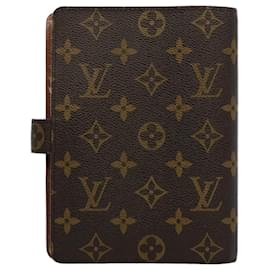 Louis Vuitton-Agenda con monograma MM de LOUIS VUITTON Cubierta para planificador de día R20105 LV Auth yk9489-Monograma