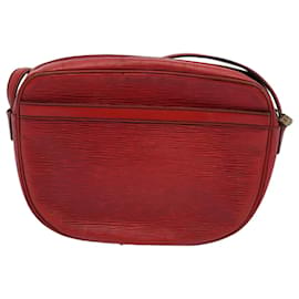 Louis Vuitton-LOUIS VUITTON Epi Jeune Fille Bolsa de Ombro Vermelho M52157 Autenticação de LV 58914-Vermelho