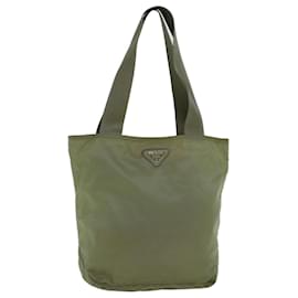 Prada-Prada Tote Bag Nylon Khaki Auth 60255-Caqui