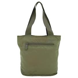 Prada-PRADA Borsa Tote Nylon Khaki Auth 60255-Cachi