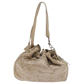 Christian Dior-Christian Dior Canage Borsa a tracolla Nylon Beige Auth bs9710-Beige