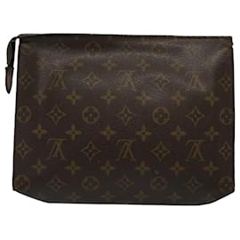 Louis Vuitton-Toilette Poche Monogram Louis Vuitton 26 Pochette M47542 Auth LV 59474-Monogramme