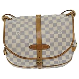Louis Vuitton-LOUIS VUITTON Damier Azur Saumur 30 Shoulder Bag N48202 LV Auth 59649-Other
