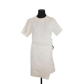 Autre Marque-vestido de algodón-Blanco