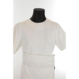 Autre Marque-Robe en coton-Blanc