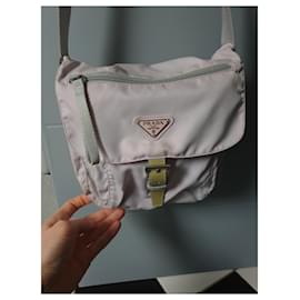 Prada-Prada unisex shoulder bag in lilac nylon-Purple