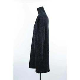 Alaïa-Vestido de lana-Negro