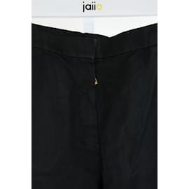 Saint Laurent-Pantalones de seda-Negro