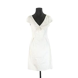 Lk Bennett-vestido blanco-Blanco