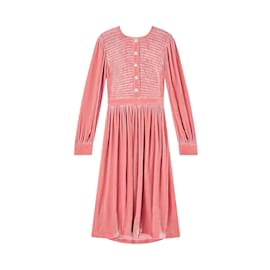 Lk Bennett-Velvet dress-Pink