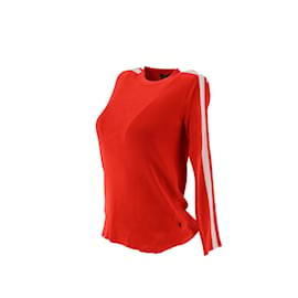 Louis Vuitton-Maglione di seta-Rosso