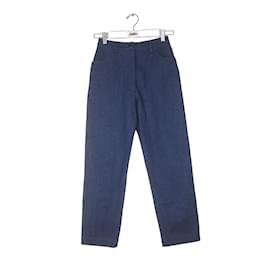 Alaïa-cotton jeans-Navy blue