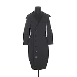 Jean Paul Gaultier-vestido de algodón-Negro