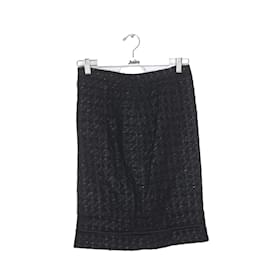 Chanel-Tweed skirt-Black