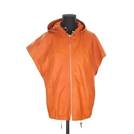 Longchamp Lederjacke Orange