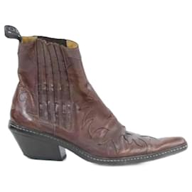 Sartore-Leather boots-Brown