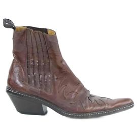 Sartore Botas de couro Marrom