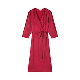 Lk Bennett-Bordeaux dress-Dark red
