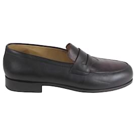 Kitsune-Leather loafers-Black