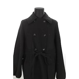 Yves Saint Laurent-Wool coat-Black