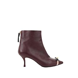 Stuart Weitzman-Leather boots-Purple