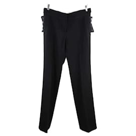 Louis Vuitton-pantalones de lana-Negro