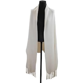 Sandro-Poncho en laine-Blanc