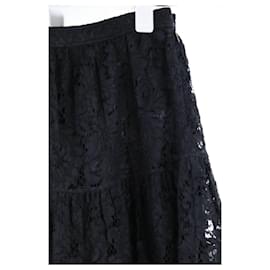 Saint Laurent-cotton skirt-Black